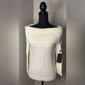 NWT! A/X Women's Off-Shoulder Sweater - Cream